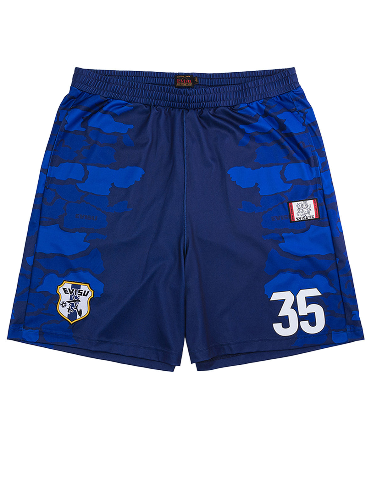 Ishigaki Camo Print Football Shorts